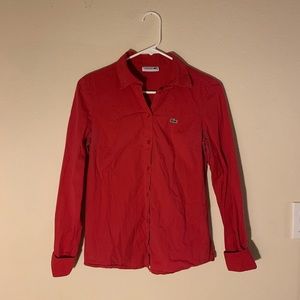 Lacoste Button Up Long Sleeve Top